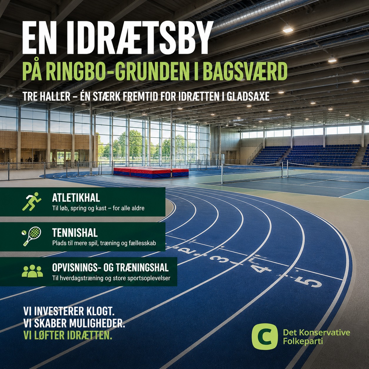 Idrætsby på Ringbogrunden i Bagsværd